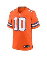 Nike Men's Bo Nix Orange Denver Broncos Mile High Collection 1977 Throwback Player Game Jersey