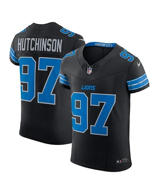 Nike Men's Aidan Hutchinson Black Detroit Lions Alternate Vapor F.u.s.e. Elite Jersey