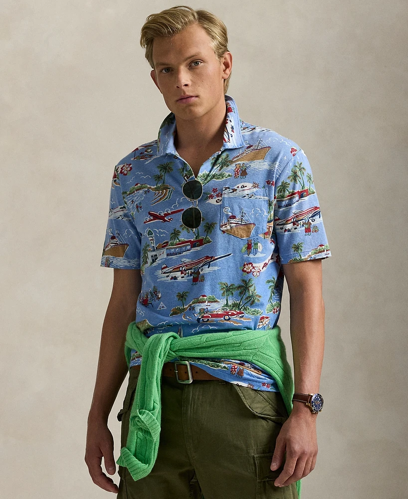 Polo Ralph Lauren Men's Standard-Fit Bear Linen-Cotton