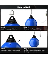 21 Inch Water Punching Bag with Adjustable Metal Chain
