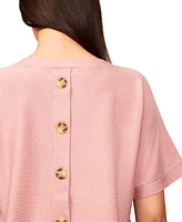 Melissa Paige Women's Button-Back Dolman-Sleeve Sweater