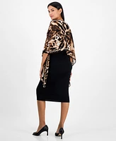 I.n.c. International Concepts Mixed Animal-Print Wrap Scarf, Exclusively at Macy's