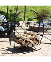 Inch Outdoor Firewood Rack Hoop