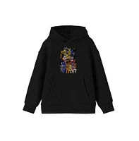 Five Nights at Freddy's Boys Character Collage Youth Black Graphic Hoodie-xl