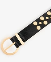 I.n.c. International Concepts Bubble Stud Faux-Leather Belt, Exclusively at Macy's