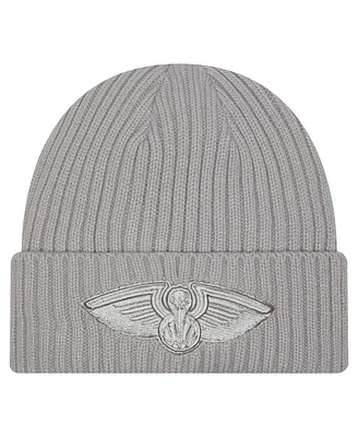 New Era Men's Gray New Orleans Pelicans Color Pack Cuffed Knit Hat