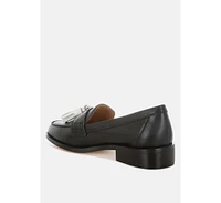 Yelena Real Leather Tassel Loafers