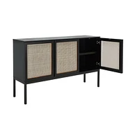 Zadie 2 Shelf Rattan Media Stand