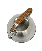 Mr. Coffee Woodmont 2-Quart Stainless Steel Tea Kettle w/ Wood Handle