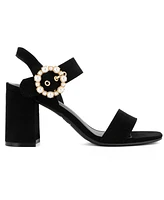 Jones New York Women's Earleny Embellished Block Heel Dress Sandals