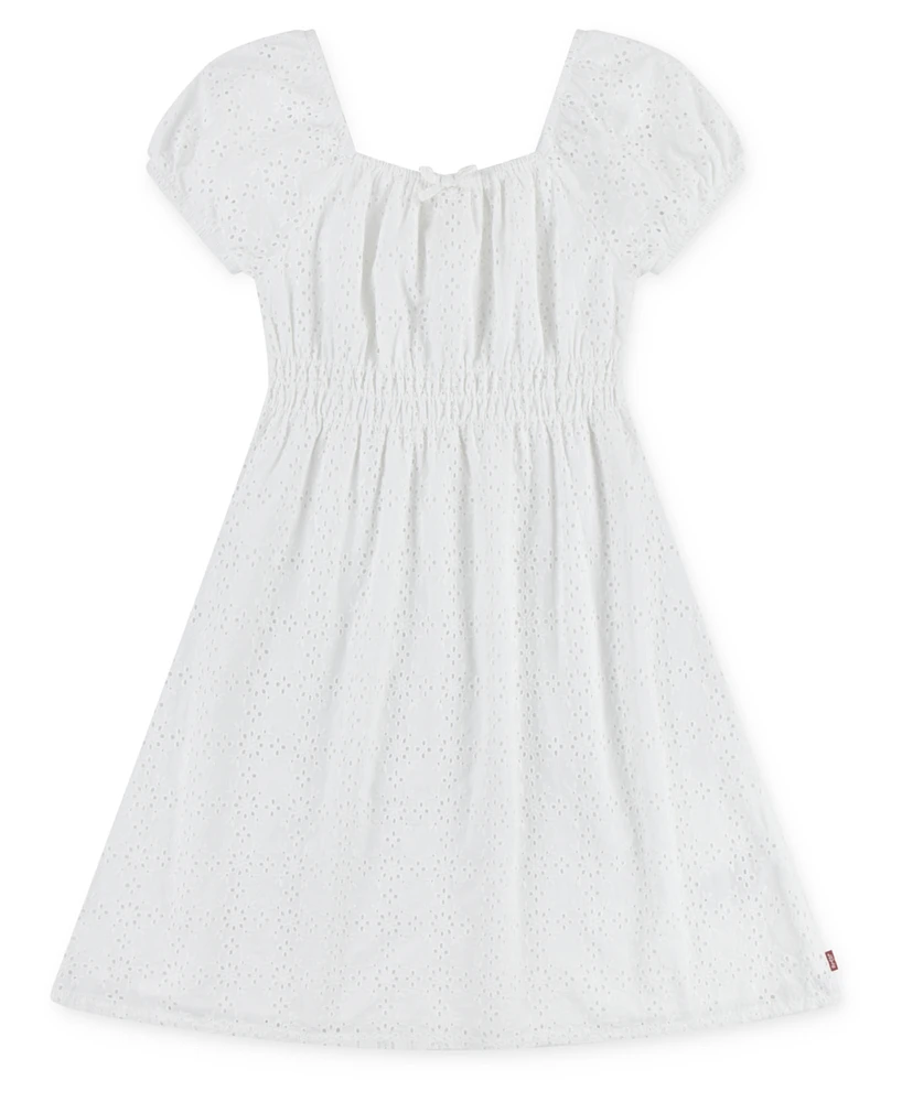 Levi's Big Girls Eyelet Short Sleeve Dress