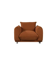 Accent Chair Single Sofa 42"W Sherpa Accent Chair for Bedroom Living room Apartment, Camel