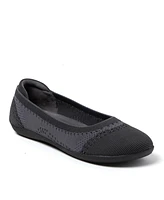 Dearfoams Women's Misty Ballet Flat Lightweight Slip Ons