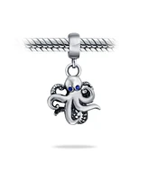 Bling Jewelry Squid Scuba Diver Octopus Dangle Charm Bead Sterling Silver for European Bracelet