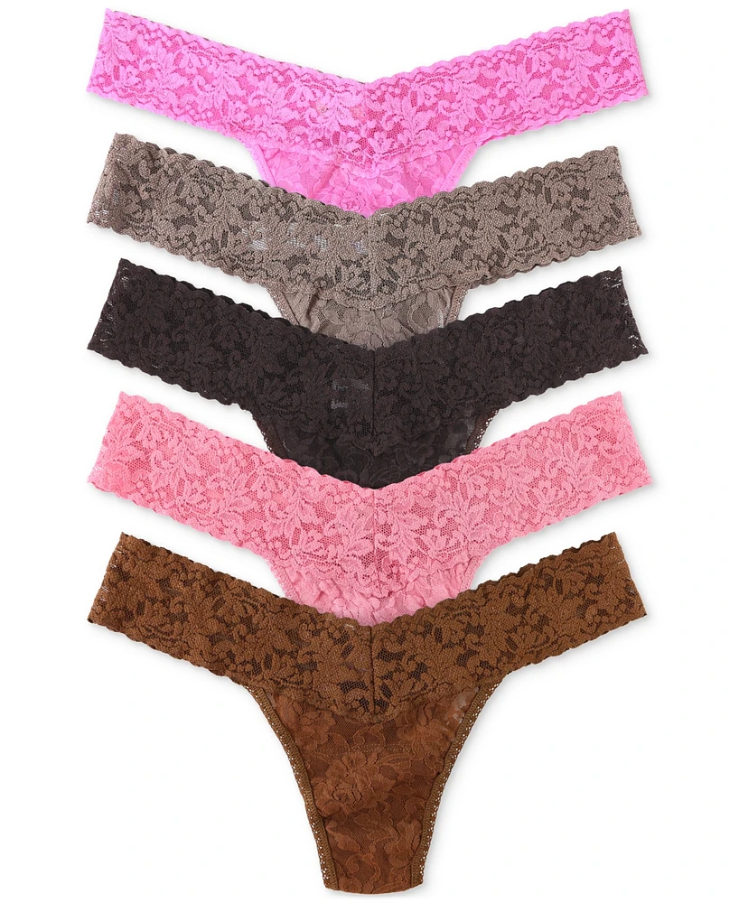 Hanky Panky Women's Signature Lace Low Rise Thong Pack