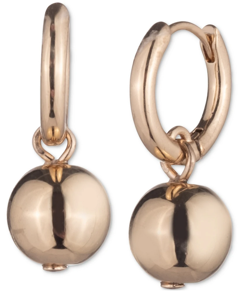 Lauren Ralph Bead Drop Huggie Hoop Earrings