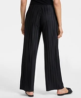 Jm Collection Women's Plisse Wide-Leg Pull-On Pants, Exclusively at Macy's