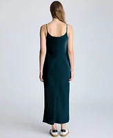 Kenneth Cole Women's Satin Cowlneck Maxi Dress