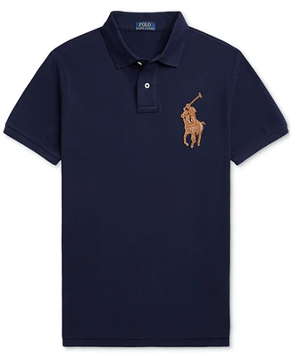 Polo Ralph Lauren Men's Custom Slim Fit Leather-Pony Shirt