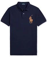 Polo Ralph Lauren Men's Custom Slim Fit Leather-Pony Shirt