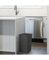 Rev-a-Shelf Polymer Replacement 27 qt. Trash Bin, Black, 2 Pack, Rv-1024-18-2