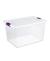 Sterilite 64 Qt Clear Storage Tote, 6 Pack, and 66 Qt Clear Storage Tote, 6 Pack