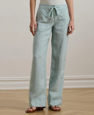Lauren Ralph Wide-Leg 100% Linen Pants, Regular & Petite