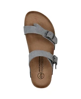 White Mountain Women's Grams Round Toe Flat Sandals