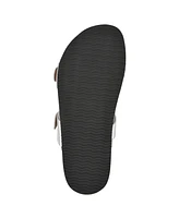 White Mountain Women's Hardball Round Toe Flat Sandals
