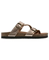 White Mountain Women's Hammy Round Toe Flat Sandals
