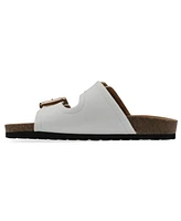 White Mountain Women's Griffon Round Toe Flat Sandals