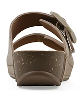 White Mountain Women's Fearful Slip-On Wedge Sandals