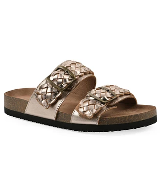 White Mountain Women's Hey Round Toe Flat Sandals