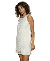 Sanctuary Women's Embroidered Blooms Sleeveless Mini Dress