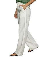 Sanctuary Women's Linen-Cotton Utility-Pocket Pants