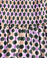 On 34th Women's Woven Printed Smocked Sleeveless Midi Dress, Exclusively at Macy's
