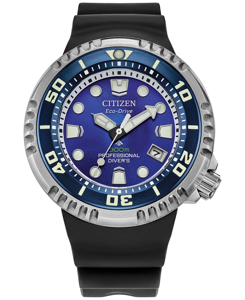 Citizen Men's Promaster Dive Black BENEBiOL Pu Strap Watch 46mm