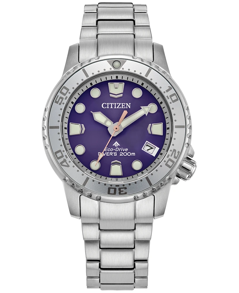 Citizen Women's Promaster Sea Dive 4 Silver-Tone Stainless Steel Bracelet Watch 36.5mm