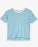 On 34th Women's Knit Easy Short-Sleeve Striped T-Shirt, Exclusively at Macy's