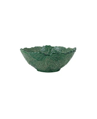 Vietri Lastra Holiday Green Figural Medium Bowl