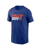 Nike Men's Juan Soto Royal New York Mets Graphic T-Shirt