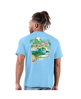 Margaritaville Men's Light Blue Los Angeles Chargers Time Flies T-Shirt