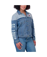 Wear by Erin Andrews Women's St. Louis Cardinals Full-Button Denim Jacket