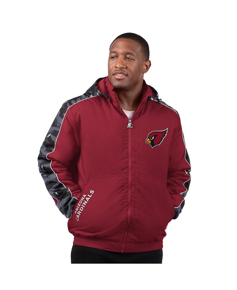 Starter Men's Cardinal Arizona Cardinals Thursday Night Gridiron Full-Zip Jacket