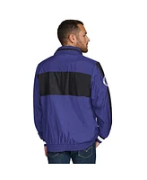 Tommy Hilfiger Men's Purple Baltimore Ravens Gael Lightweight Half-Zip Pullover Hoodie Jacket