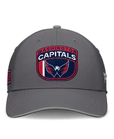 Fanatics Men's Gray Washington Capitals Home Ice Flex Hat