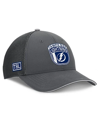 Fanatics Men's Gray Tampa Bay Lightning Authentic Pro Home Ice Trucker Adjustable Hat