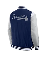 Fanatics Men's Navy Atlanta Braves Elements Elite Full-Snap Jacket