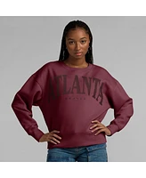 Fanatics Women's Burgundy Atlanta Braves Elements Flow Pullover Sweatshirt