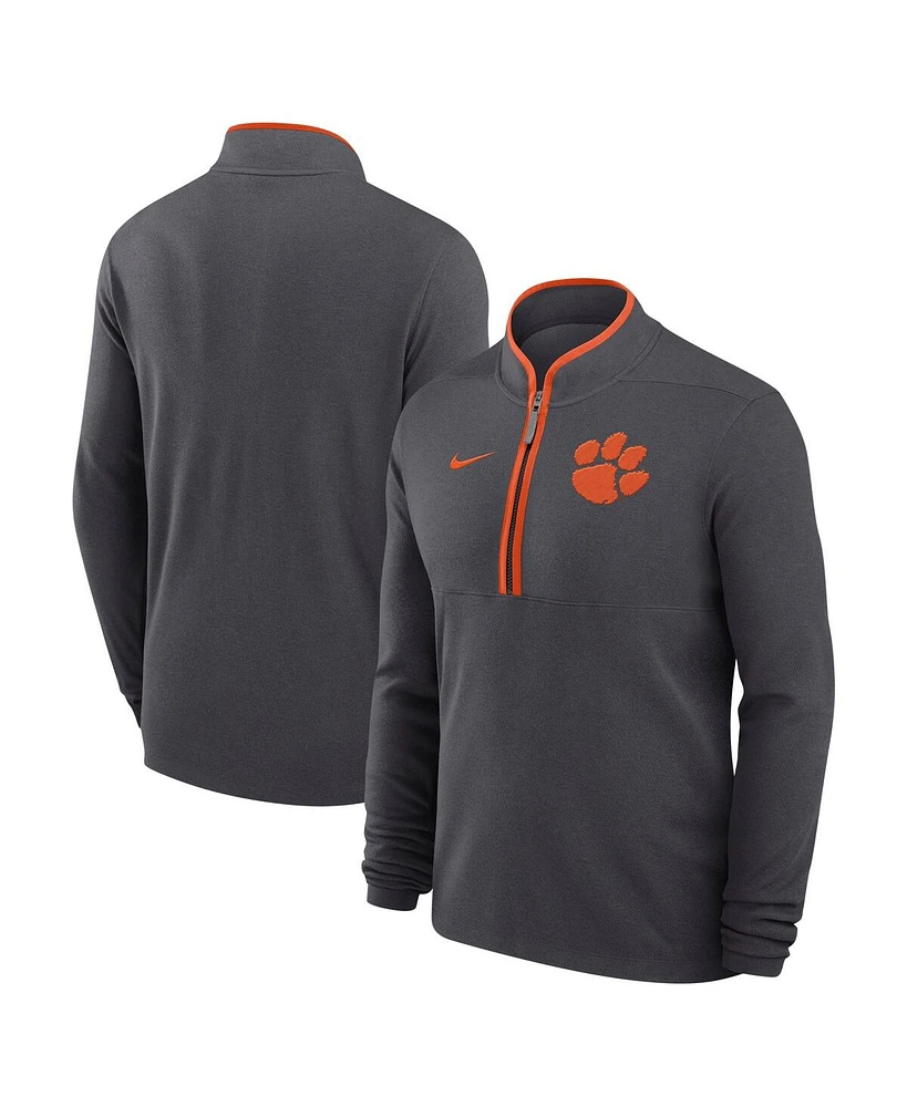 Nike Men's Anthracite Clemson Tigers Victory Performance Half-Zip Top